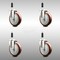 Service Caster 5 Inch 316SS Maroon Polyurethane Swivel 7/8 Inch Expanding Stem Caster Set SCC SCC-SS316EX20S514-PPUB-MRN-78-4 - alternate 1